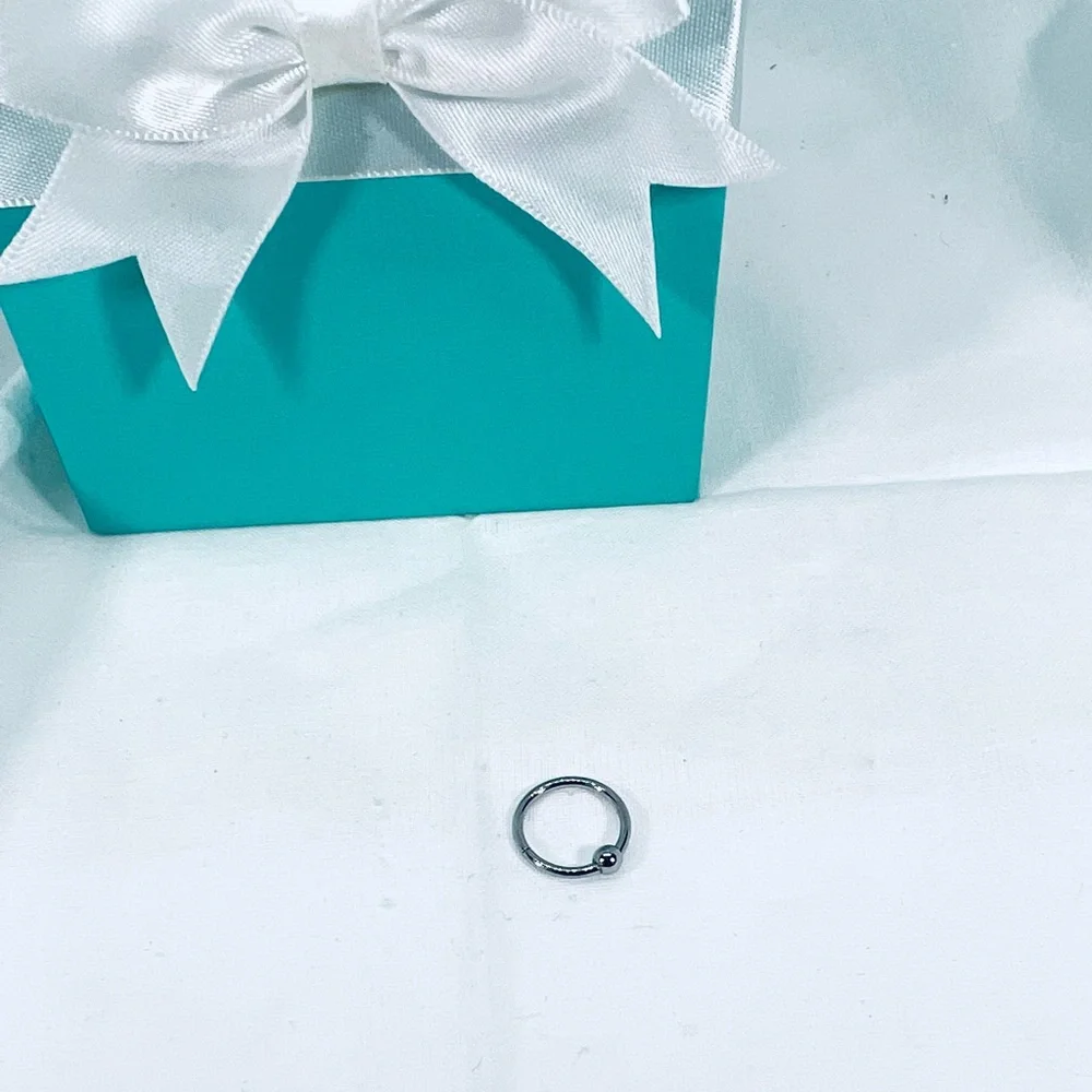 Unisex Silver Nose Lip Ring Earring Accent Ring Streetwear